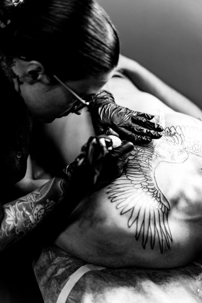 black and grey tattoo artist Lancaster CA